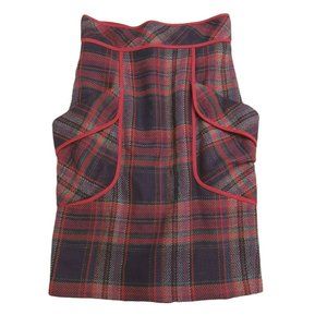 Glasbury Wool Plaid Pocket Skirt